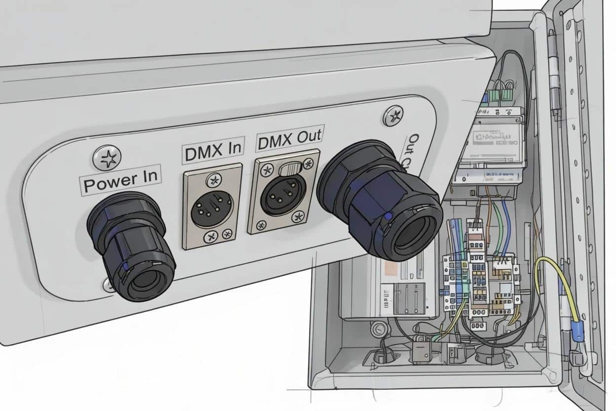 DMX Steuerung Batterie für LED Treppenbeleuchtung Steuerung LED B Stufenbeleuchtung Netzteile, Dimmer, Batterie
