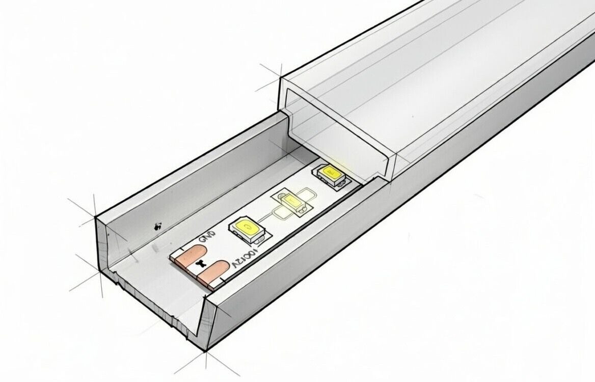 Einbaulleuchte für Stufen SBS Bissinger Lights Einbausegment SBS