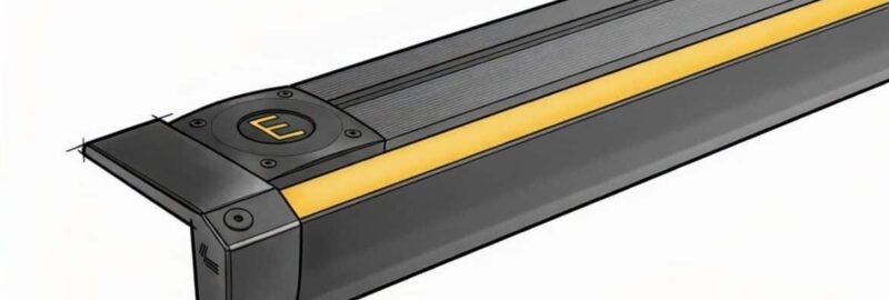 Illustartion LED Stufenprofil LED Treppenkantenprofil