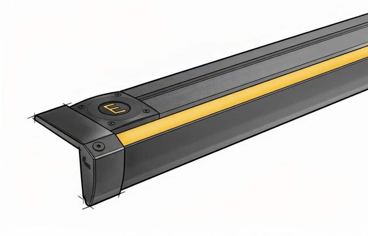 Illustartion LED Stufenprofil LED Treppenkantenprofil