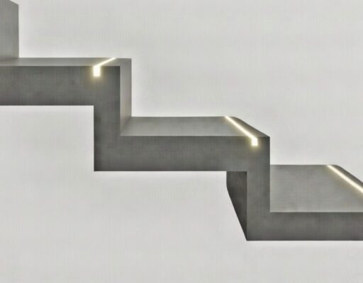 Stufenbeleuchtung Darstellung Stufen mit Stufenbeleuchtung