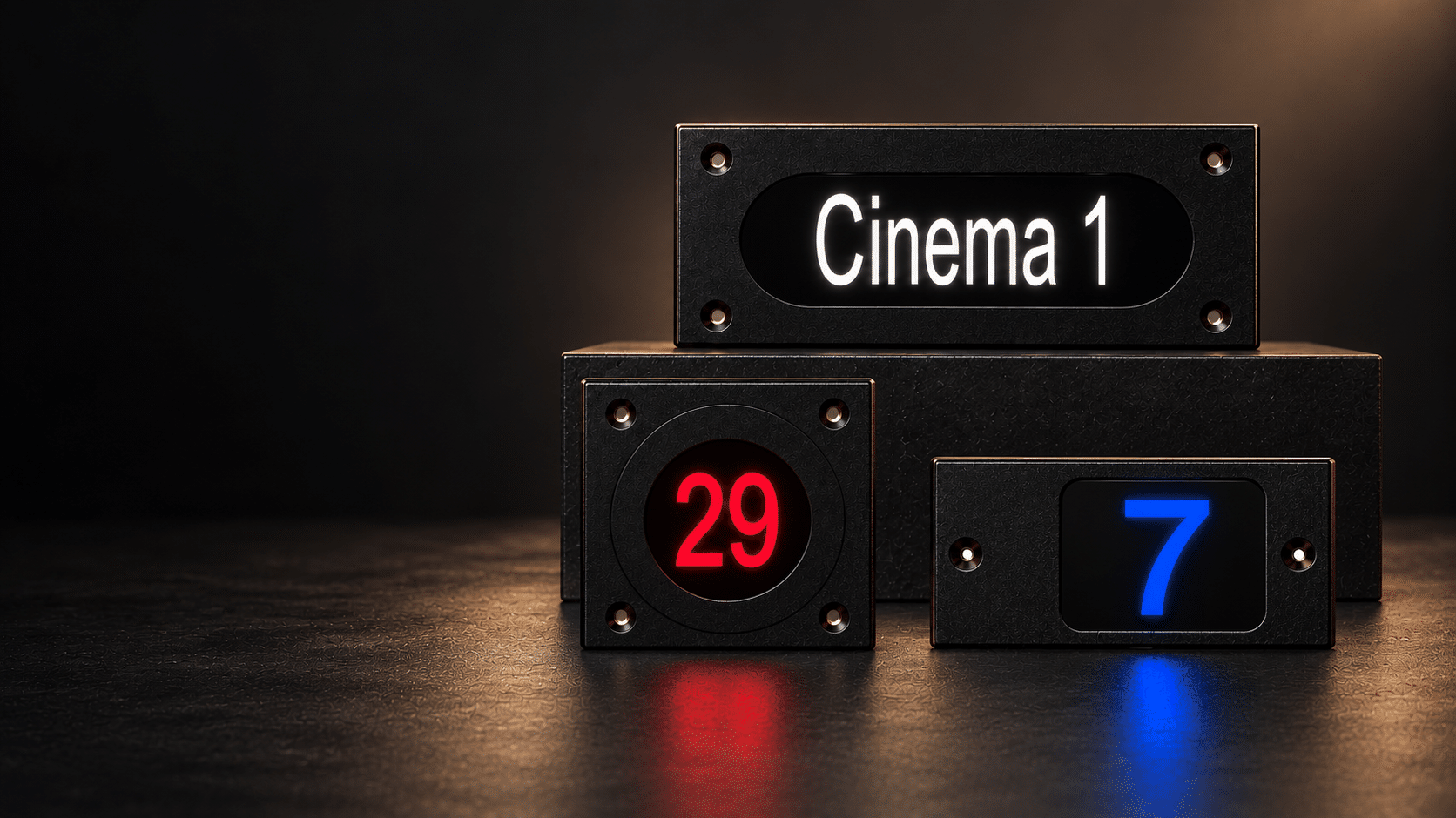 SRA, SRB and SRC illuminated seat row indicators by Bissinger Lights
