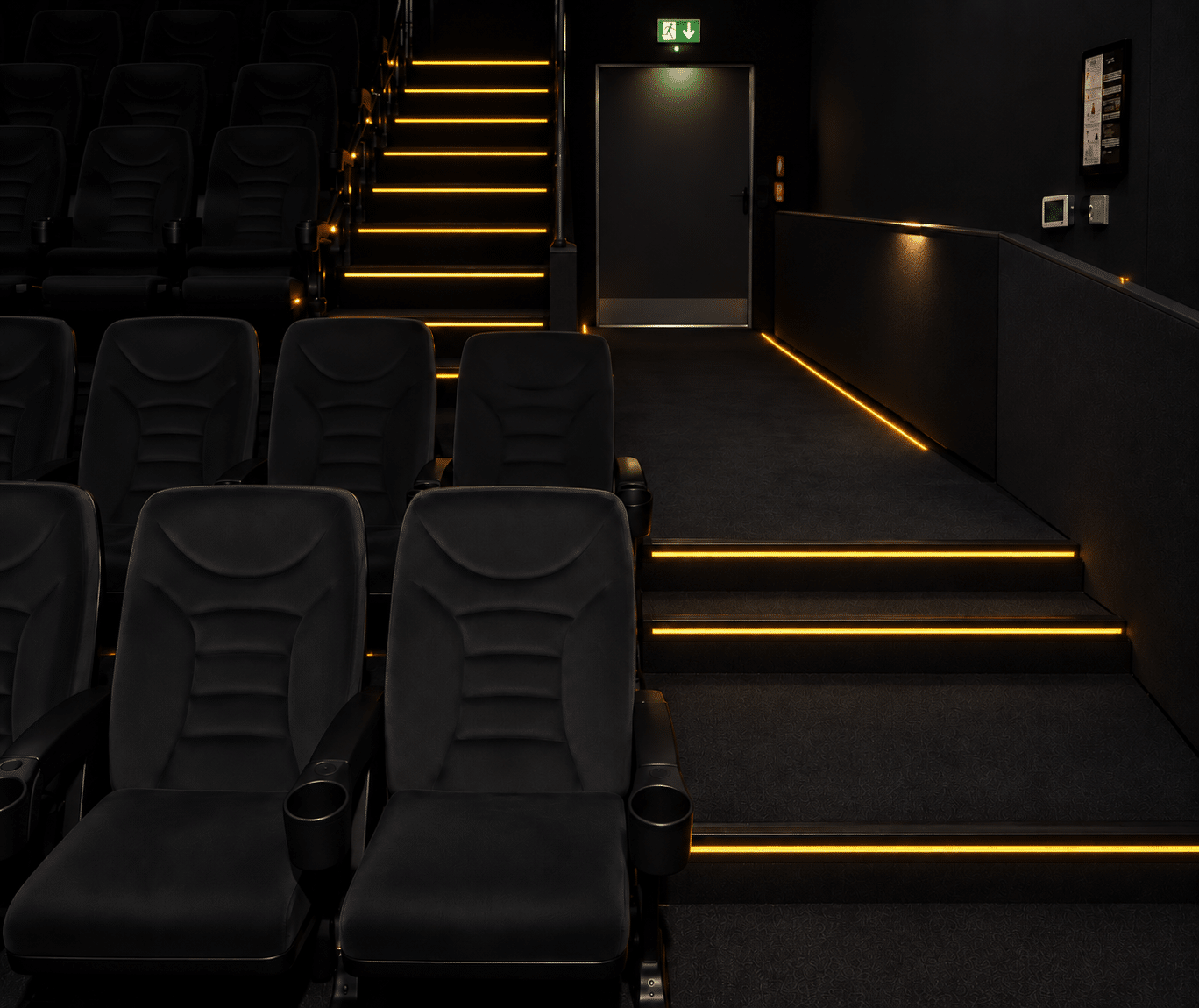 Kinopolis Landshut – LED step lighting project in Germany
